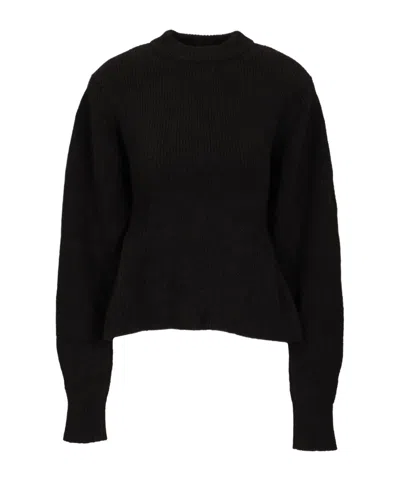 Rotate Birger Christensen Long-sleeved Sweater In Black