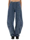 Rotate Birger Christensen Loose Fit Pants In Blue
