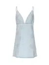 Rotate Birger Christensen Rotate Sunday Crystal-embellished Denim Mini Dress