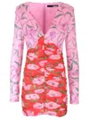 Rotate Birger Christensen Rotate Mini Dress With Floral Print And Sequins Embell In Rosa