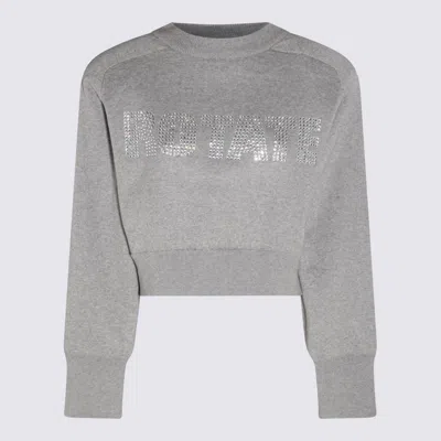 Rotate Birger Christensen Lunar Rock Cotton And Cashmere Blend Sweater