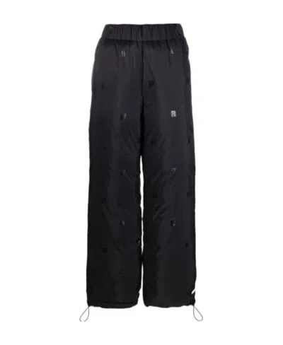 Rotate Birger Christensen Maaax Puffer Track Pants In Black