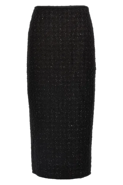 ROTATE BIRGER CHRISTENSEN ROTATE BIRGER CHRISTENSEN MAXI BOUCLÃ© SKIRT