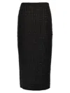 Rotate Birger Christensen Boucle Maxi Skirt In Black
