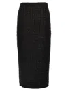 Rotate Birger Christensen Boucle Maxi Skirt In Black