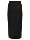 Rotate Birger Christensen Rotate Birgerchristensen Boucle Maxi Skirt In Black