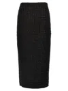 Rotate Birger Christensen Rotate Birgerchristensen Boucle Maxi Skirt In Black
