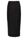 Rotate Birger Christensen Boucle Maxi Skirt In Black