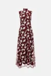 Rotate Birger Christensen Rotate Sleeveless Maxi Dress In Red
