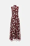 Rotate Birger Christensen Rotate Sleeveless Maxi Dress In Burgundy