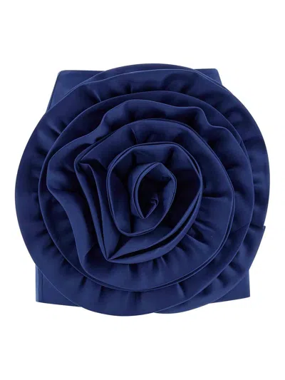 Rotate Birger Christensen Maxi Flower Skirt In Blue