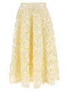 Rotate Birger Christensen Maxi Sun Skirt In Blue