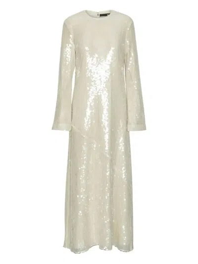 ROTATE BIRGER CHRISTENSEN SEQUIN-EMBELLISHED MAXI DRESS - WOMEN'S - ELASTANE/POLYESTER/RECYCLED POLYESTER