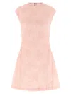 Rotate Birger Christensen Mesh Dress In Pink