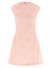 Rotate Birger Christensen Mesh Dress In Pink