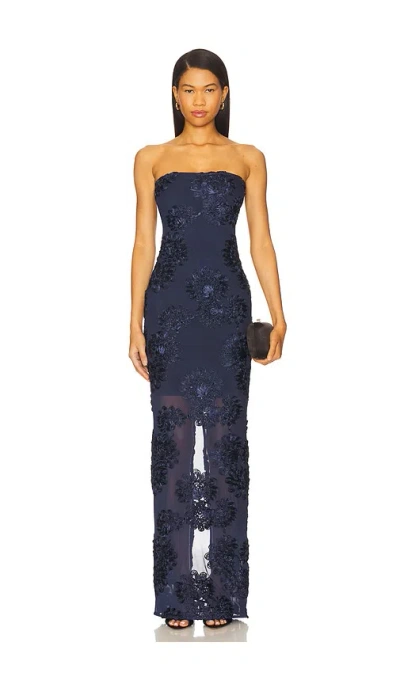 ROTATE BIRGER CHRISTENSEN MESH MAXI DRESS