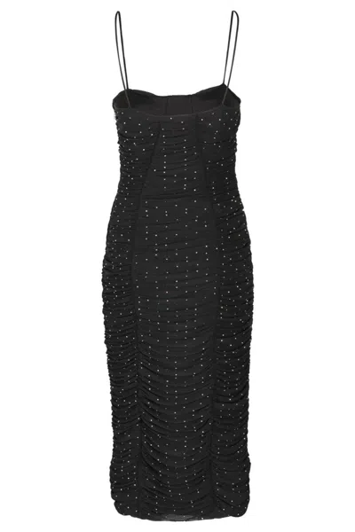 Rotate Birger Christensen Mesh Midi Dress