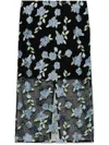 Rotate Birger Christensen Mesh Midi Skirt In Black