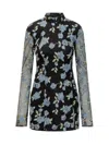 Rotate Birger Christensen Rotate Black Fitted Mini Dress In Black