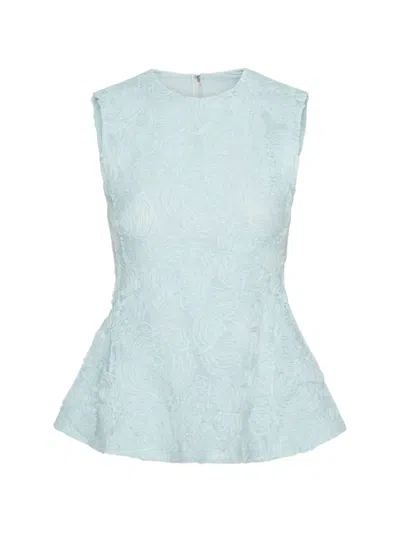 Rotate Birger Christensen Mesh Sleeveless Blouse In Animal Print