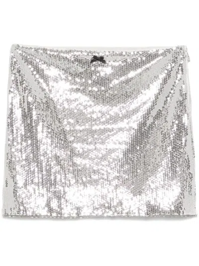 Rotate Birger Christensen Mid-rise Sequin Mini Skirt