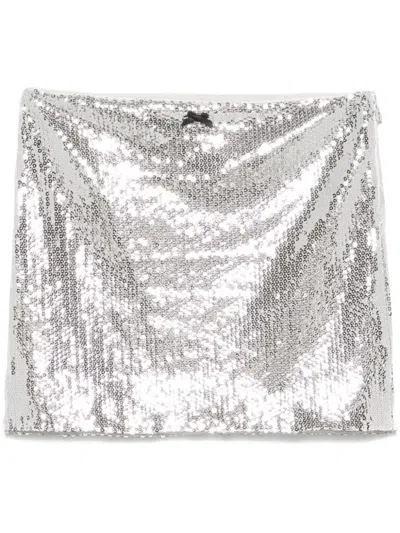 ROTATE BIRGER CHRISTENSEN MID-RISE SEQUIN MINI SKIRT