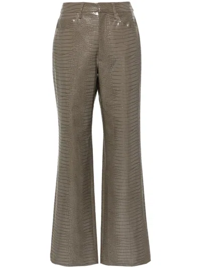 ROTATE BIRGER CHRISTENSEN MID-RISE STRAIGHT-LEG TROUSERS