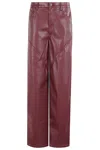 Rotate Birger Christensen Rotate Mid Waisted Piping Pants In Brown
