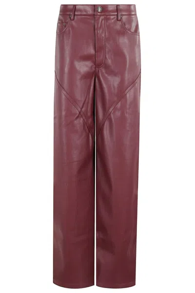 ROTATE BIRGER CHRISTENSEN MID-WAISTED PIPING PANTS