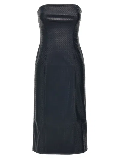 Rotate Birger Christensen 'midi Braided' Dress In Black