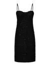Rotate Birger Christensen Rotate Birgerchristensen Boucle Midi Dress In Black