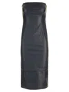 Rotate Birger Christensen Rotate Midi Braided Dress In Blue