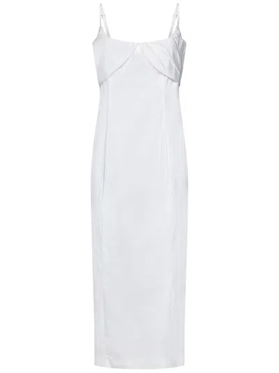Rotate Birger Christensen Midi Dress In White