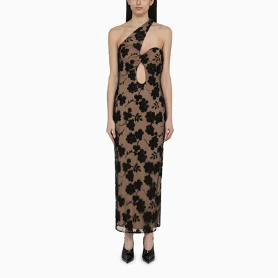 Rotate Birger Christensen Maxi Mesh Dress With Beads Embellishments In  Print | ModeSens