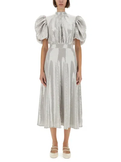 ROTATE BIRGER CHRISTENSEN ROTATE BIRGER CHRISTENSEN MIDI DRESS WITH SEQUINS