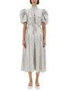 Rotate Birger Christensen Rotate Birgerchristensen Midi Dress With Sequins In Grey