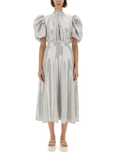 ROTATE BIRGER CHRISTENSEN ROTATE BIRGER CHRISTENSEN MIDI DRESS WITH SEQUINS