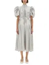 Rotate Birger Christensen Rotate Birgerchristensen Midi Dress With Sequins In Grey