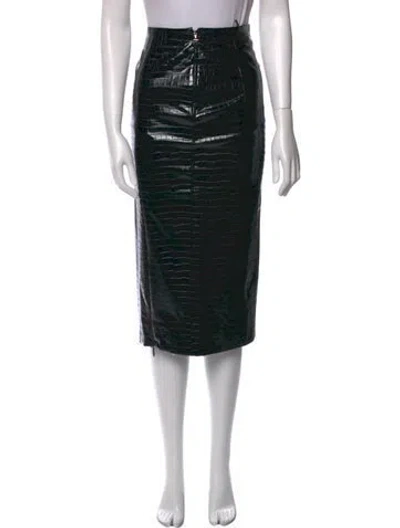 Pre-owned Rotate Birger Christensen Midi Length Skirt In Black