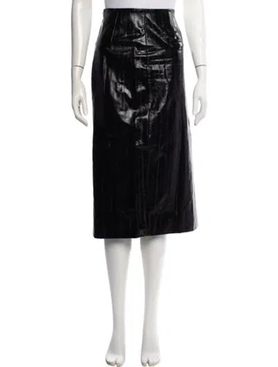 Pre-owned Rotate Birger Christensen Midi Length Skirt In Black