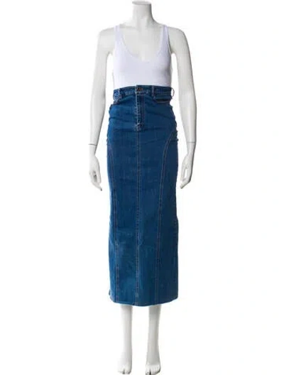 Pre-owned Rotate Birger Christensen Midi Length Skirt In Blue