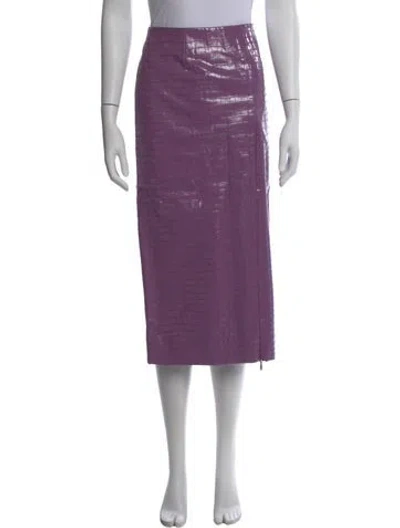 Pre-owned Rotate Birger Christensen Midi Length Skirt In Purple