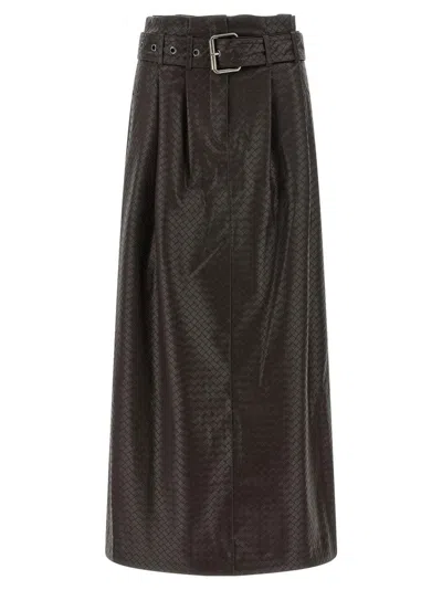 ROTATE BIRGER CHRISTENSEN 'MIDI PAPER WAIST' SKIRT