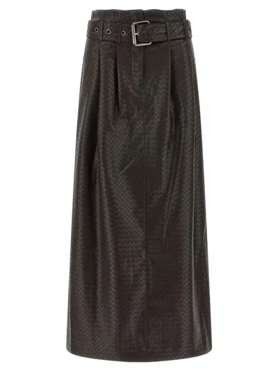ROTATE BIRGER CHRISTENSEN ROTATE BIRGER CHRISTENSEN 'MIDI PAPER WAIST' SKIRT