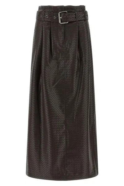 ROTATE BIRGER CHRISTENSEN 'MIDI PAPER WAIST' SKIRT