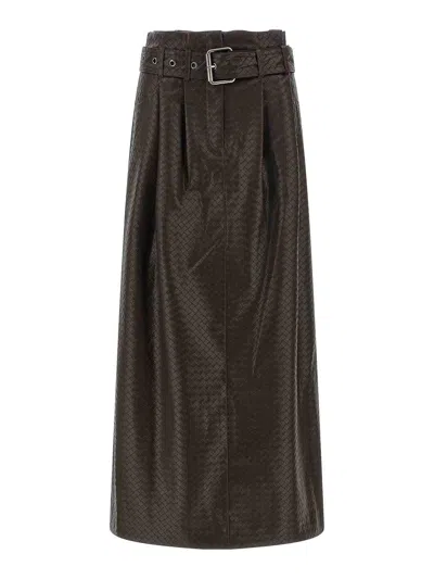 ROTATE BIRGER CHRISTENSEN MIDI PAPER WAIST SKIRT