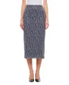 Rotate Birger Christensen Sequined Floral-mesh Midi Skirt In Grey