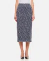 Rotate Birger Christensen Sequined Floral-mesh Midi Skirt In Multicolor