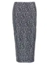 Rotate Birger Christensen Sequined Floral-mesh Midi Skirt In Multicolor