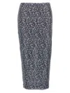 Rotate Birger Christensen Sequined Floral-mesh Midi Skirt In Multicolor
